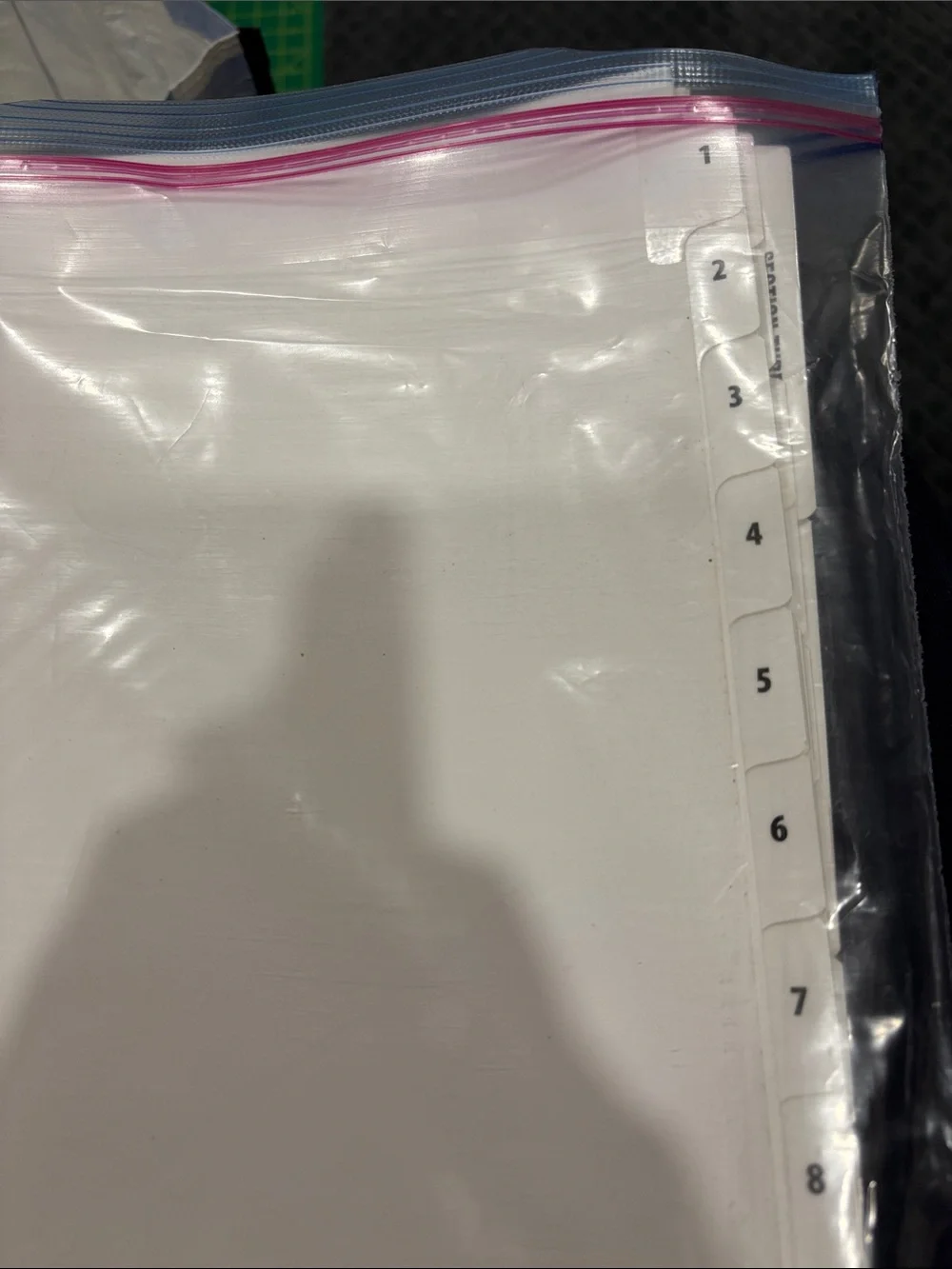 N/A organizer tabs